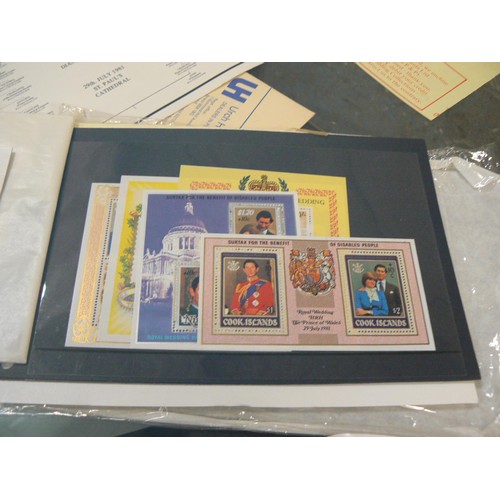 59 - Postage stamps to commemorate the Royal Wedding of Prince Charles and Princess Diana.
The British Co... 