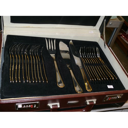 27 - Bachmayr Solingen cutlery canteen set in locking case.