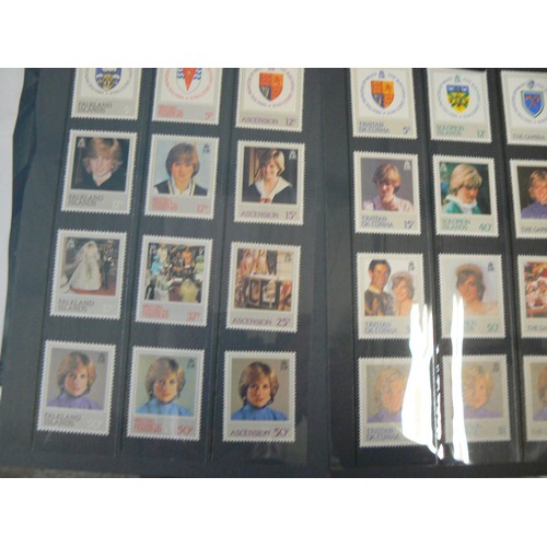 60 - Postage stamps from Commonwealth Countries celebrating the 21st birthday of Princess Diana.