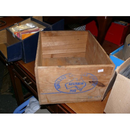 208 - 2 RINDLESS CHEDDAR CHEESE WOODEN BOXES