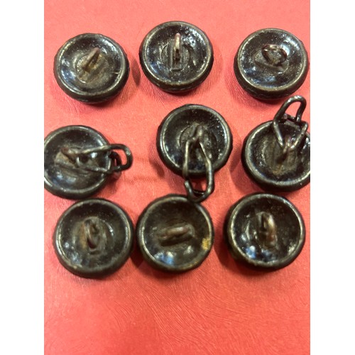 20 - 9 X VINTAGE BLACK BAKELITE BUTTONS, MALTESE CROSS DESIGN - POSSIBLY A RELIGIOUS ORDER