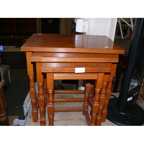 398 - NEST OF 3 WOODEN SIDE TABLES