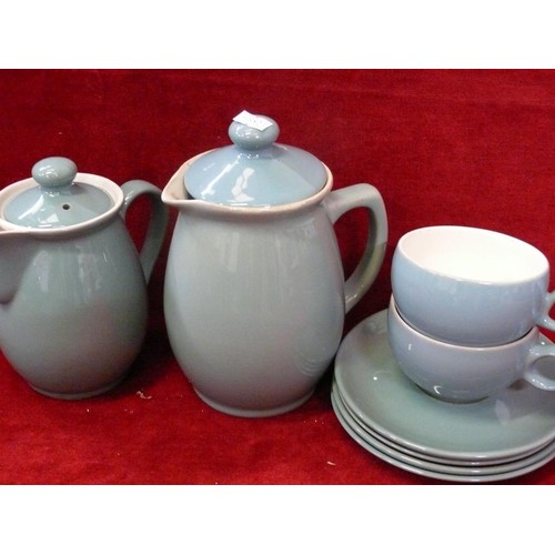 90 - SELECTION OF VINTAGE DECORATIVE CHINA TO INCLUDE DENBY PART COFFEE SET, TUREENS, CHEESE DISH, PLATTE... 