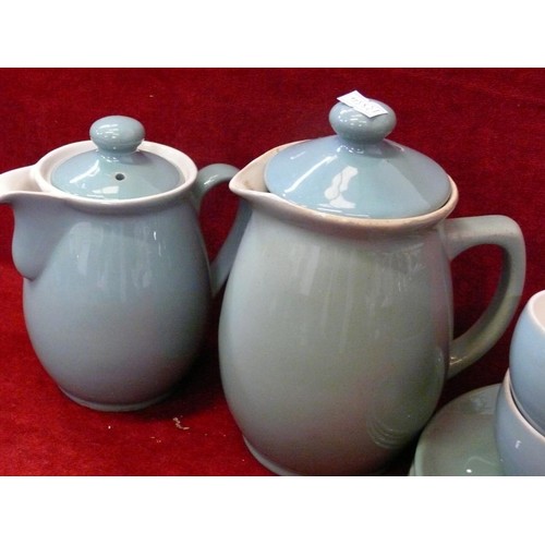 90 - SELECTION OF VINTAGE DECORATIVE CHINA TO INCLUDE DENBY PART COFFEE SET, TUREENS, CHEESE DISH, PLATTE... 