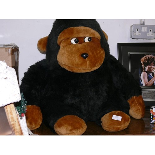 111 - LARGE CUDDLY GORILLA