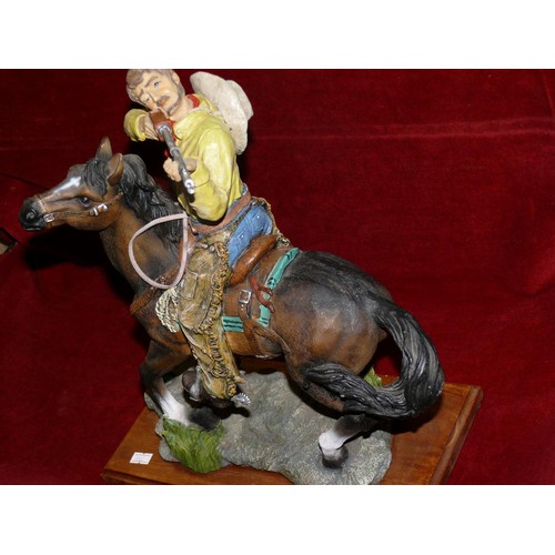 116 - LARGE COWBOY AND HORSE FIGURE