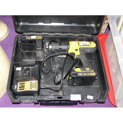 146 - DEWALT 18V DRILL WITH BATTERY AND CHARGER