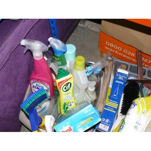 158 - 2 BOXES OF VARIOUS CLEANING ITEMS