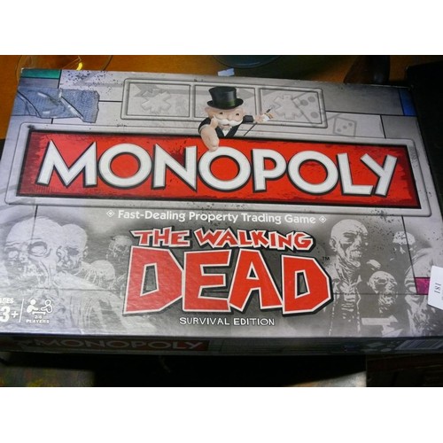 181 - 2 BOXED MONOPOLY GAMES 'THE WALKING DEAD' AND 'GAME OF THRONES'