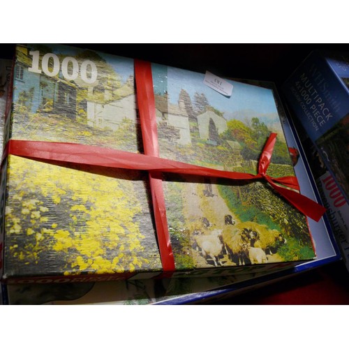 183 - 4 X 1000 PIECE JIGSAWS
