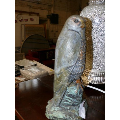 214 - CONCRETE GARDEN STATUE OF A BIRD OF PREY