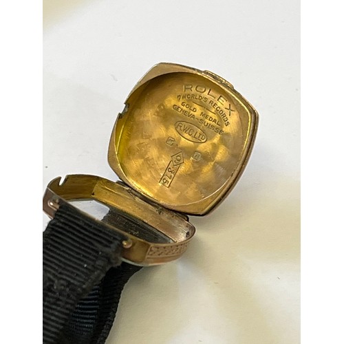 43 - A 9CT GOLD ROLEX WATCH 1926 WITH 15 JEWELS ROLEX PRIMA WORKS, MOVEMENT MARKED ROLEX PRIMA, CASE MARK... 