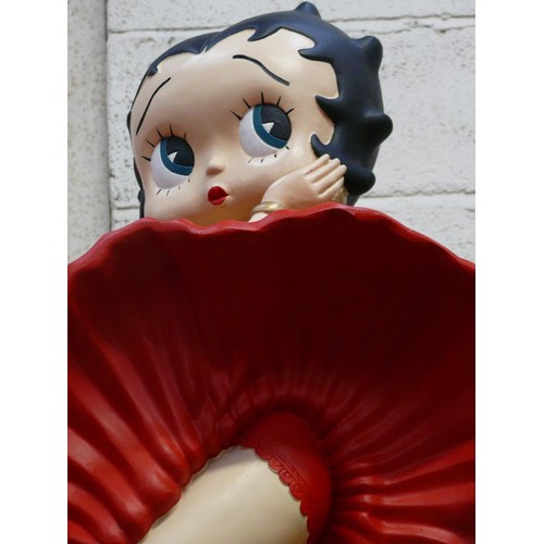 74 - Large Betty Boop statue, in her iconic red dress.
3ft tall.