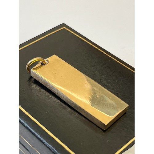 28 - A 9CT SOLID GOLD INGOT WEIGHT 30.57GR, FULLY HALLMARKED.