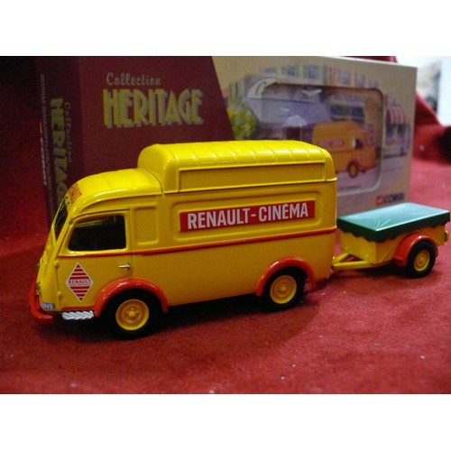 372D - Corgi French Heritage Collection limited edition Renault Cinema van, 1:43 scale model in box. Renaul... 