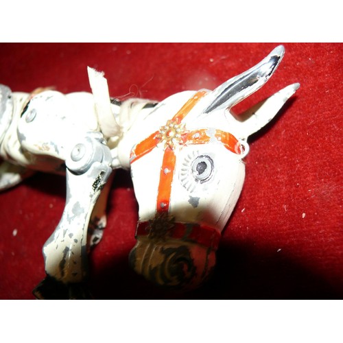 377 - 1950's tinplate Muffin the Mule toy by Moko Lesney, Playworn condition with wear to paint and no str... 