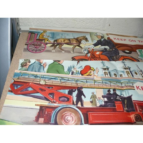 534 - Series of 4x original 1950's 'Keep On The Pavement' road safety posters - ST1/109 parts 1-4.
Publish... 