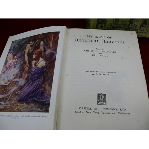 50 - 3x vintage books - 
English Legends by Henry Bett.
Teutonic Myth and Legends by Donald A. Mackenzie.... 