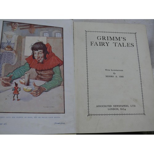 52 - Antique Grimm's Fairy tales hardcover book.