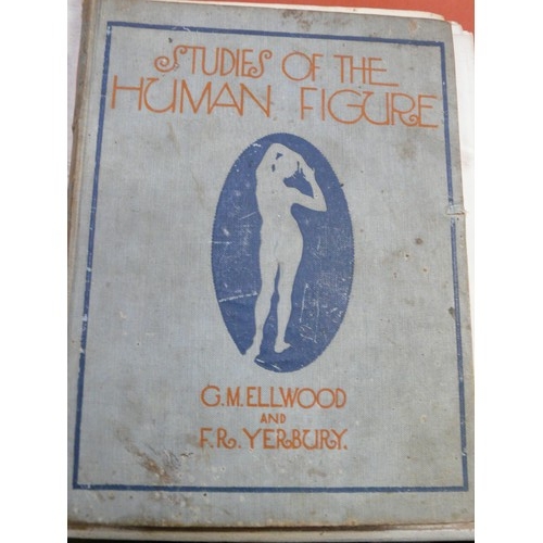 55 - 2x Vintage artist interest books - 

Studies of the human figure by G.M. Ellwood & F.R. Yerbury. Fir... 