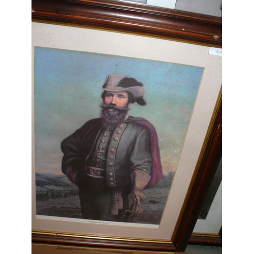 532 - AMERICAN CIVIL WAR INTEREST. A GROUP OF SIX FRAMED PHOTOGRAPHS AND PRINTS OF AMERICAN CIVIL WAR CONF... 