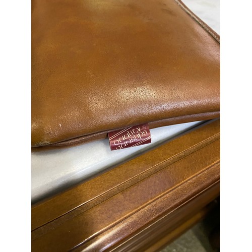 105 - Quality Gunslips Ltd. (Wales) brown leather gun slip.