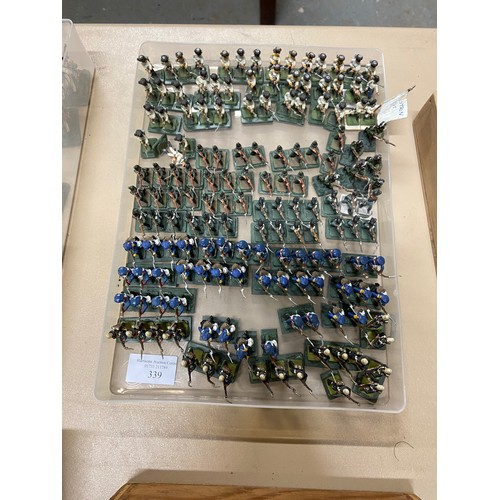 339 - Large collection of Napoleonic soldiers of the Austrian and Prussian armies. Miniature lead cast sol... 