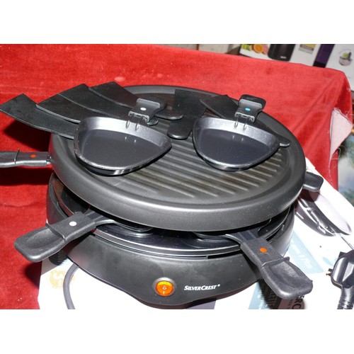 349 - BOXED SILVERCREST RACLETTE GRILL