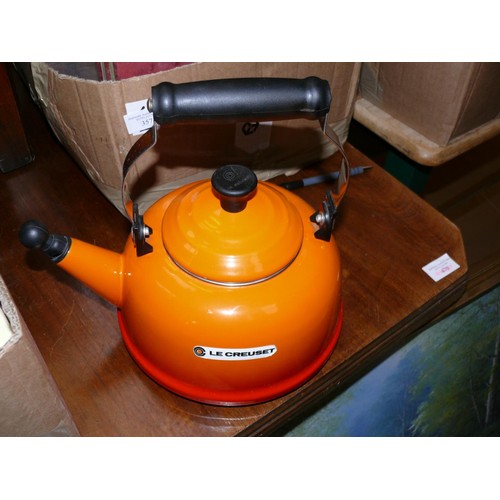 356 - LE CRUESET FLAME ORANGE KETTLE