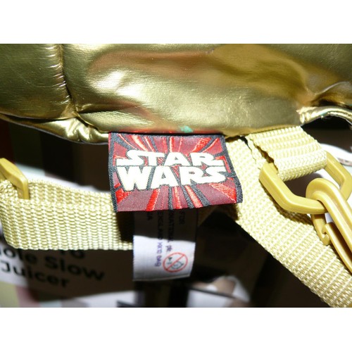 368 - NOVELTY STAR WARS GOLD C3PO BACKPACK APPEARS UNUSED