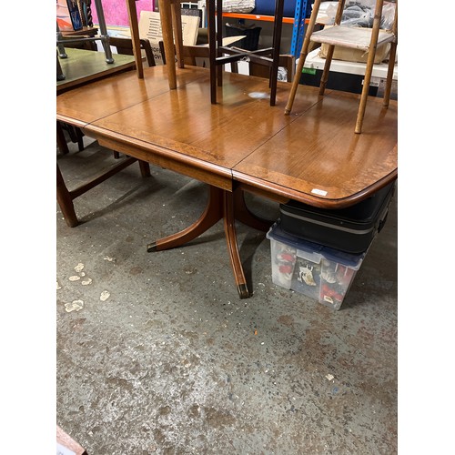 482 - BEAUTIFUL WALNUT DROP LEAF DINING TABLE