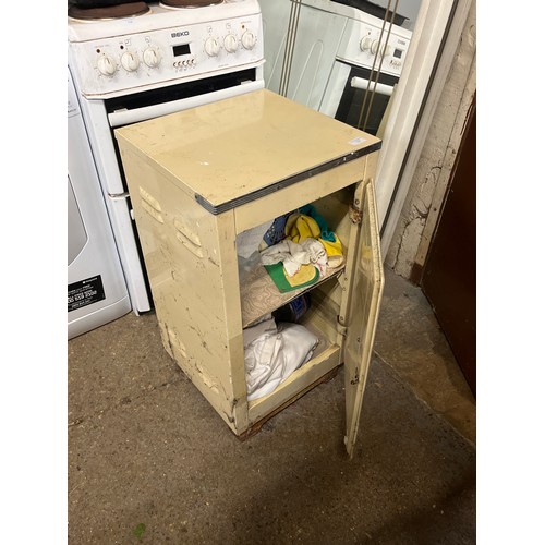 527 - VINTAGE METAL MEAT LOCKER/CABINET