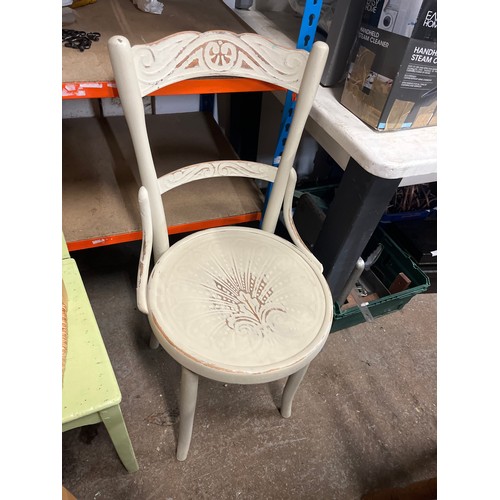 531 - 4 VARIOUS WOODEN CHAIRS/STOOLS