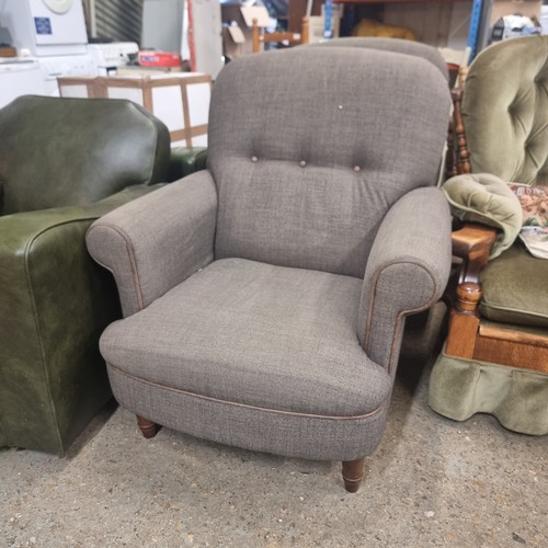 518 - PAIR OF LOVELY GREY ARMCHAIRS BY DFS