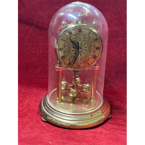 75 - BRASS DOME MANTLE CLOCK BY PRESIDENT