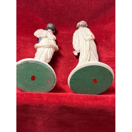 77 - A PAIR OF ART DECO STYLE FIGURINES SIGNED A. BALCARI