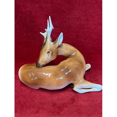 5 - LOVELY ROYAL DUX PORCELAIN DEER/STAG FIGURINE