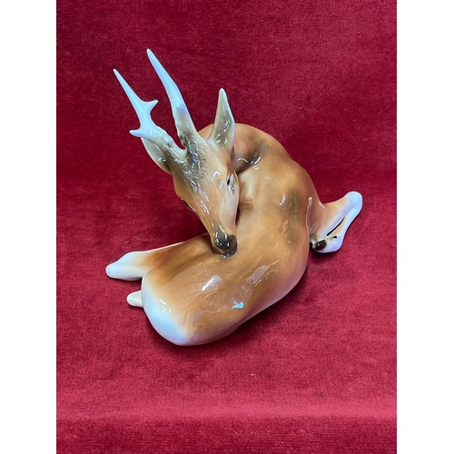 5 - LOVELY ROYAL DUX PORCELAIN DEER/STAG FIGURINE