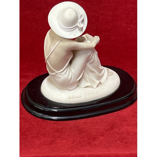 6 - LADY FIGURINE OF ALICE BY LEONARDO SIGNED ANNIE ROWE WITH ORIGINAL BOX