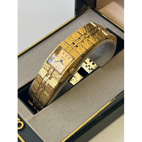 34 - A SEKONDA GOLD PLATED WATCH