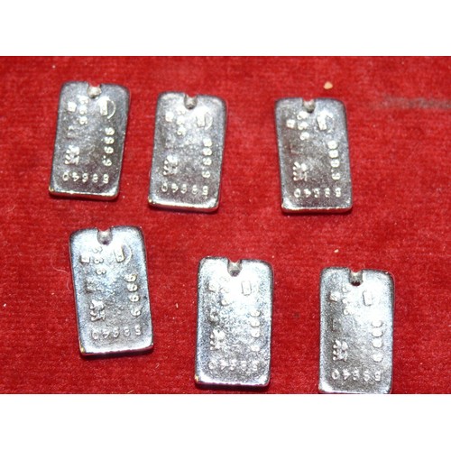 42 - A NUMBER OF SILVER PLATED INGOTS