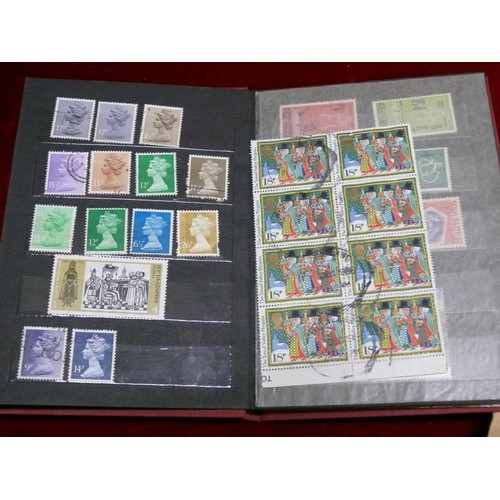 66 - ALBUM AND BOX OF VINTAGE WORLD STAMPS