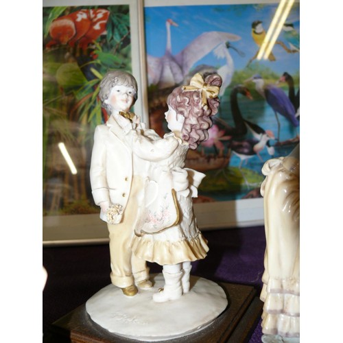 96 - 3 FIGURINES OF CHILDREN IN ANTIQUE STYLE