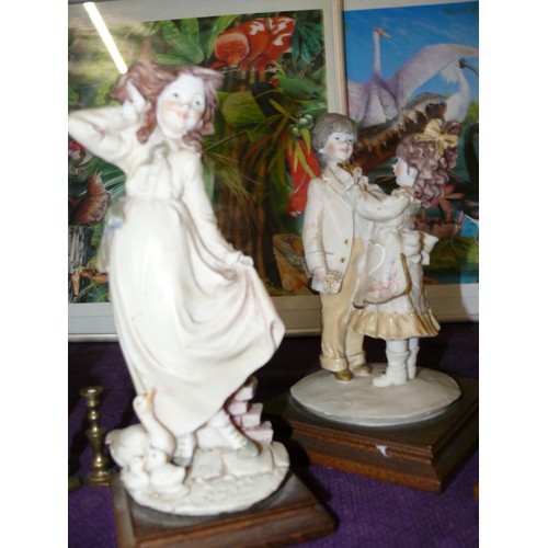 96 - 3 FIGURINES OF CHILDREN IN ANTIQUE STYLE