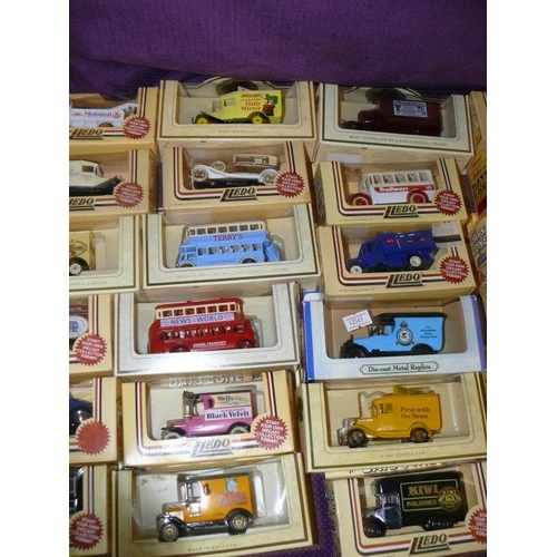 100 - 36 X MODEL ADVERTISING VEHICLES IN BOXES, LLEDO, DAYS GONE ETC