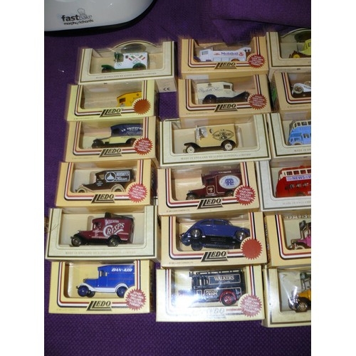 100 - 36 X MODEL ADVERTISING VEHICLES IN BOXES, LLEDO, DAYS GONE ETC