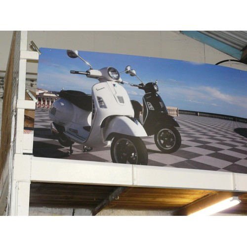 107 - LARGE VESPA SHOWROOM PROMOTION BOARD