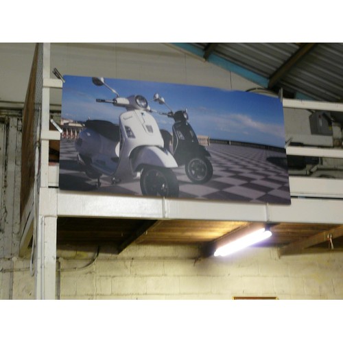 107 - LARGE VESPA SHOWROOM PROMOTION BOARD