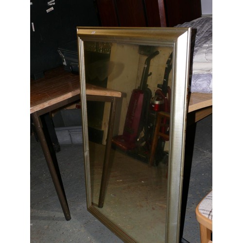 262 - LARGE RECTANGULAR WALL MIRROR