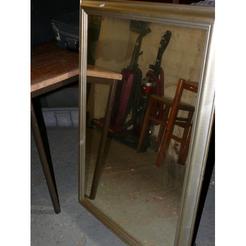 262 - LARGE RECTANGULAR WALL MIRROR